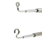 CORRECTOR PARA CLASE II - CON ANILLO ANTERIOR/CON GANCHO ANTERIOR - 2 correctores - Máxima del Resorte: 7,5 mm - Con gancho anterior Extra corto - Máxima Expansión/Compresión: 31 mm/25 mm