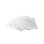 DISCOS Y PLANCHAS TERMOFORMABLES (MATERIAL BIOCOMPATIBLE) - Ø 120 mm/Ø 125 mm/125 x 125 mm - 25 piezas - - - 0,5 mm - Planchas Cuadradas - Alto x Ancho: 125 x 125 mm