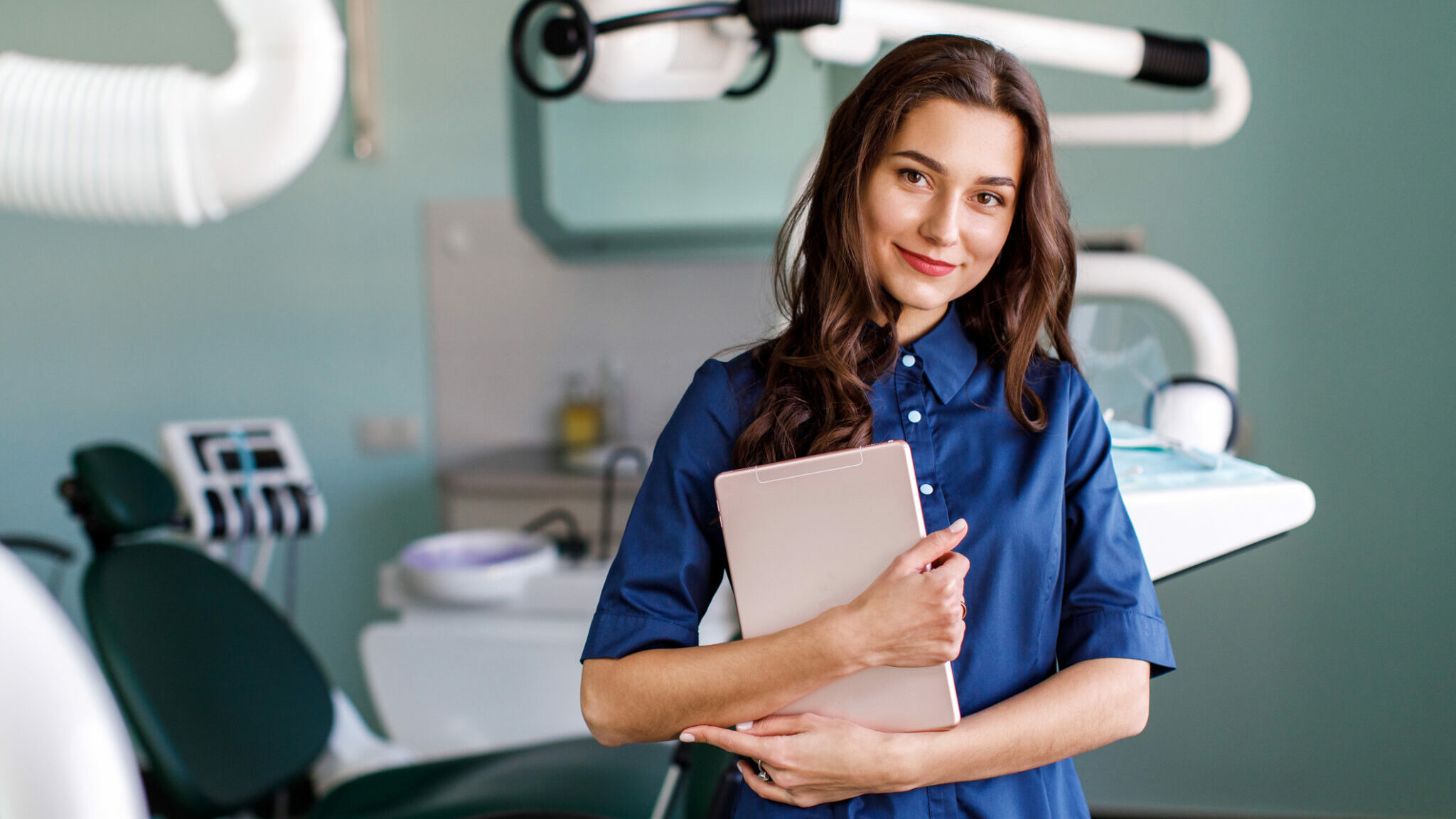 Young doctor in a dental clinic